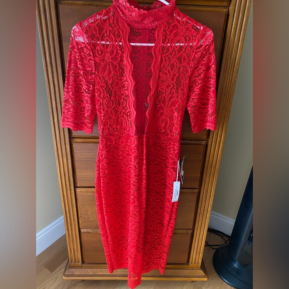 Brand new beautiful lace midi dress